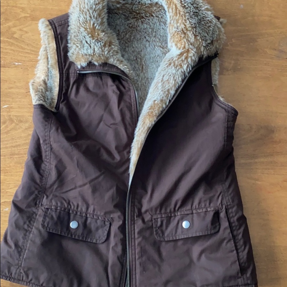 Reversible Faux Fur Vest